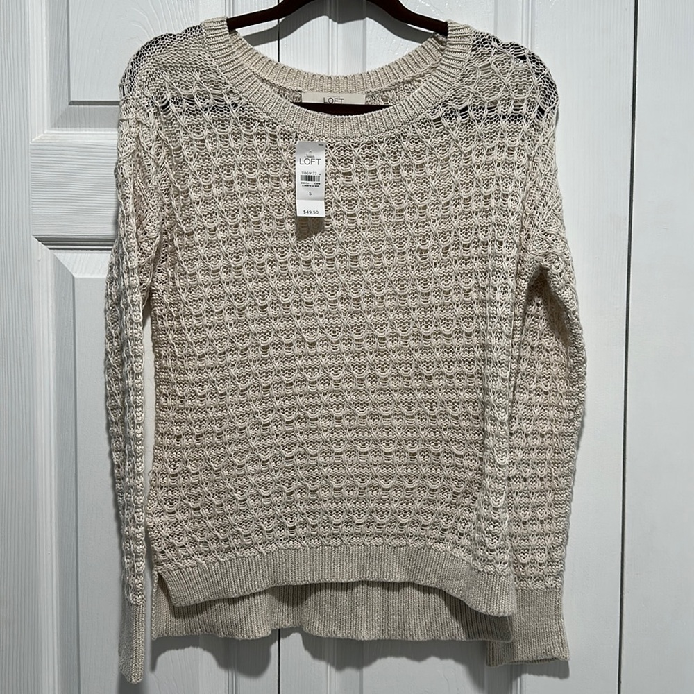 LOFT sweater new with tags 100% cotton